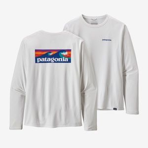 Patagonia Long Sleeved Capilene Cool Daily White